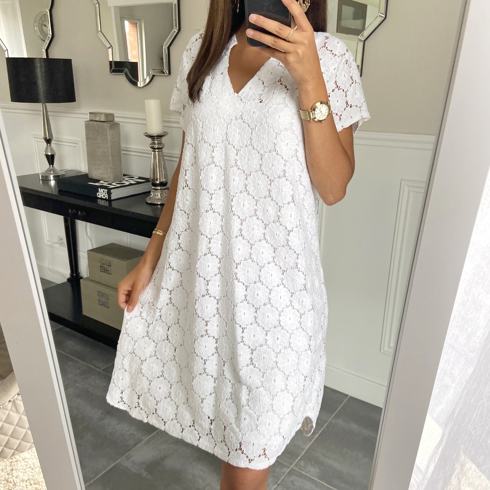 robe en dentelle anglaise