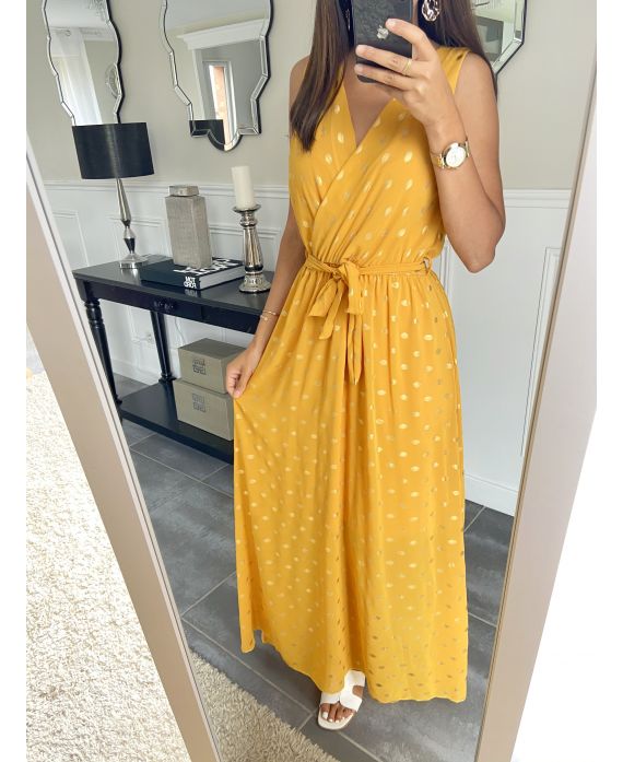 robe longue moutarde