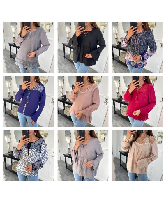 VEEL UITVERKOOP 50 TOPS/TUNIEKEN/BLOUSES 1000