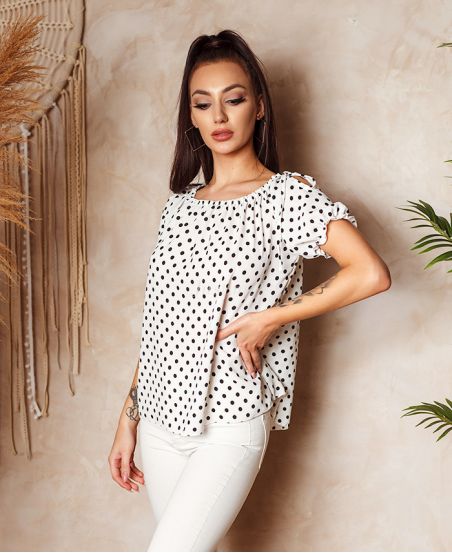 PACK OF 4 POLKA DOT TOPS 1076