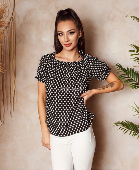 PACK OF 4 POLKA DOT TOPS 1076