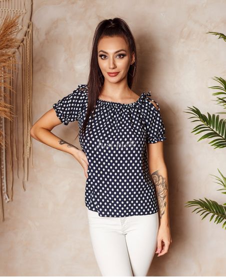 PACK OF 4 POLKA DOT TOPS 1076