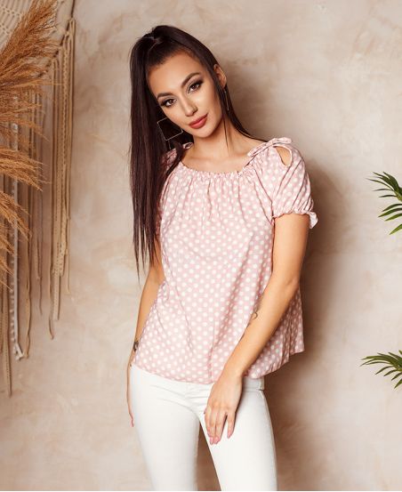 PACK OF 4 POLKA DOT TOPS 1076