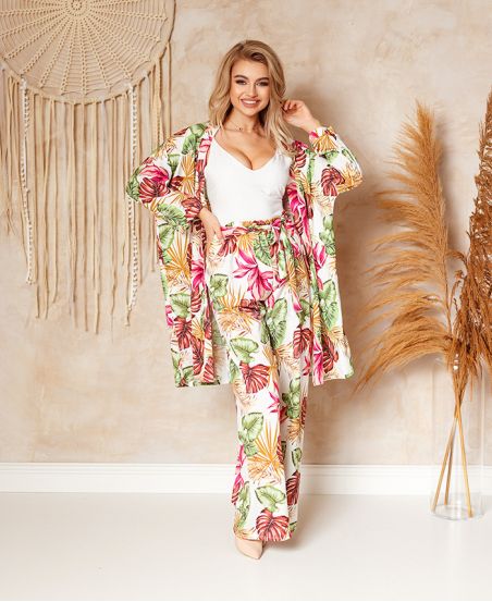 CONFEZIONE 2 SET KIMONO + PALAZZO 1197