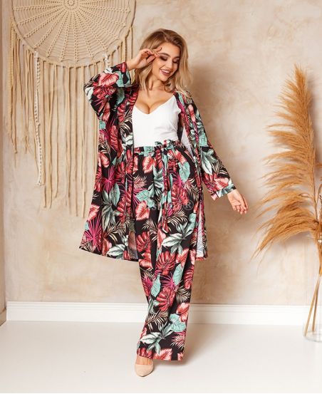 CONFEZIONE 2 SET KIMONO + PALAZZO 1197