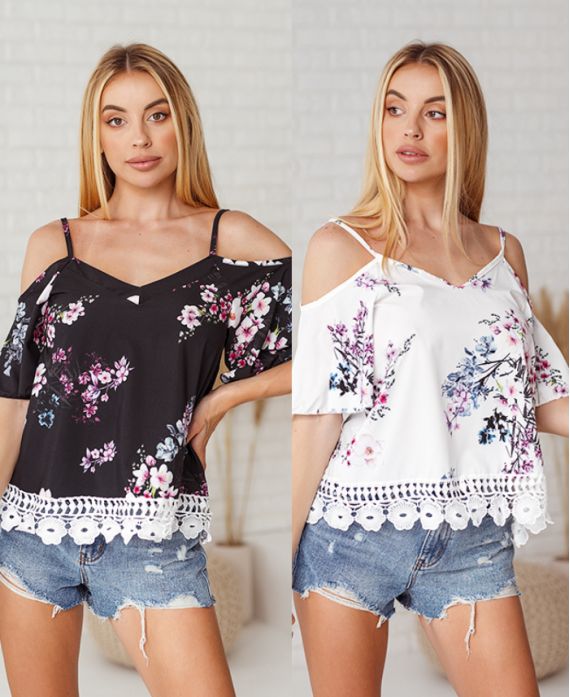 PACK 2 PRINTED TOPS 6652