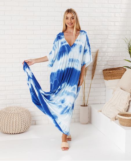 PACK 4 ROBES LONGUES TIE AND DYE 6850