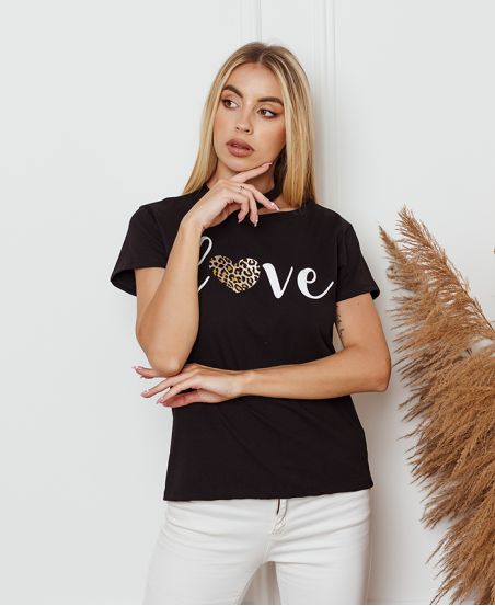 PACK OF 4 T-SHIRT LOVE OPEN COLLAR 9921