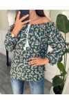 TUNIC IMRIMEE FLORAL 9686 EMERALD GREEN