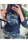 SET SWEATSHIRT + HOSEN CAMOUFLAGE SCHWARZ