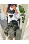 WITTE CAMOUFLAGE SWEATSHIRT + BROEK SET