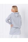 PULL SWEAT LONG SUPER GIRL 1359 GRIS CLAIR