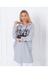 PULL SWEAT LONG SUPER GIRL 1359 GRIS CLAIR