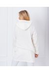 PULL SWEAT LONG SUPER GIRL 1359 BLANC