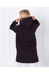 PULL SWEAT LONG SUPER GIRL 1359 NOIR