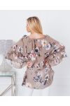 TÚNICA ESTAMPADA OVERSIZE 20155 TAUPE