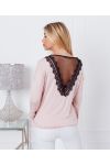 FIJNE KANT SWEATER 9091 ROZE