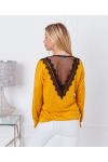 FIJNE KANT SWEATER 9091 MUSTARD