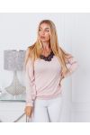 DÜNNER SPITZENPULLOVER 9091 ROSA