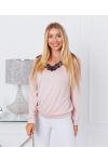 DÜNNER SPITZENPULLOVER 9091 ROSA