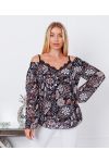 TUNIC SHOULDER DENUDEES 9244 BLACK