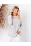 PULLOVER MAILLE ETOILE 4678 BEIGE CLAIR