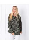 CHAQUETA ZIPPE LEOPARD 7934 VERDE MILITAR