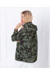 CHAQUETA ZIPPE LEOPARD 7934 VERDE MILITAR