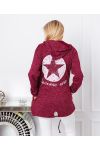 GIACCA GILET INDIETRO ETOILE 9000 BORGOGNA