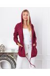 GIACCA GILET INDIETRO ETOILE 9000 BORGOGNA