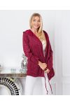 JACKE ZURÜCK WESTE STERN 9000 BORDEAUX