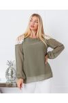 TUNIEK SCHOUDERS KANT 9263 MILITAIRE GROEN