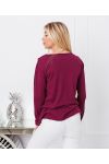 T-SHIRT COTON NYC 9874 BORDEAUX