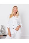 CHEMISE POCHE FLOCAGE ETOILE 9331 BLANC