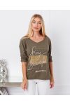 TOP FLUIDE FLOCAGE BEAUTIFUL 19277 VERT MILITAIRE