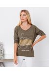 TOP FLUIDE FLOCAGE BEAUTIFUL 19277 VERT MILITAIRE