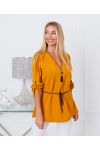 TUNIC ZIPPED NECKLINE 6300 MUSTARD