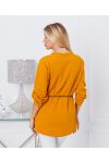 TUNIC ZIPPED NECKLINE 6300 MUSTARD