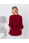 TUNIC ZIPPEE NECKLINE 6300 BURGUNDY