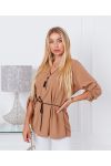 TUNIQUE ENCOLURE ZIPPEE 6300 CAMEL