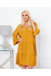 LOOSE OVERSIZE DRESS 9535 MUSTARD