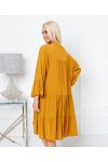 ROBE OVERSIZE FLUIDE 9535 MOUTARDE