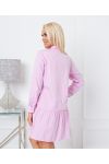 VESTIDO CAMISA DE RAYAS EVASEE 21288 ROSA