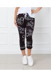 BLACK CHIC STAR PRINT CONTRACT PANTS