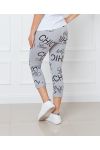 BROEK DECONTRACTEPRINT STAR CHIC 9534 GRIJS