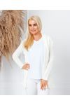 GILET MAILLE 02 BLANC