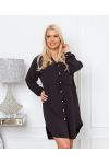 BUTTON TUNIC WITH LINK 1350 BLACK