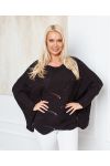 PULLOVER AJOURE OVERSIZE 933 BLACK