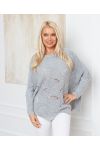 JERSEY AJOURE OVERSIZE 933 GRIS CLARO