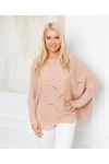 PULLOVER AJOURE OVERSIZE 933 PINK